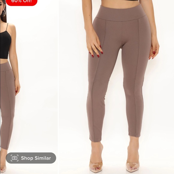 Fashion Nova All For You Legging Taupe Small - Picture 2 of 2